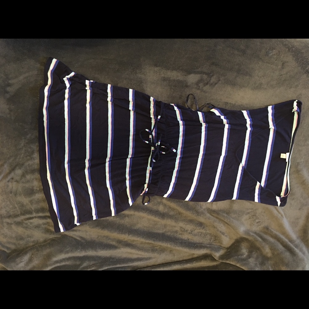 Navy Blue striped dress